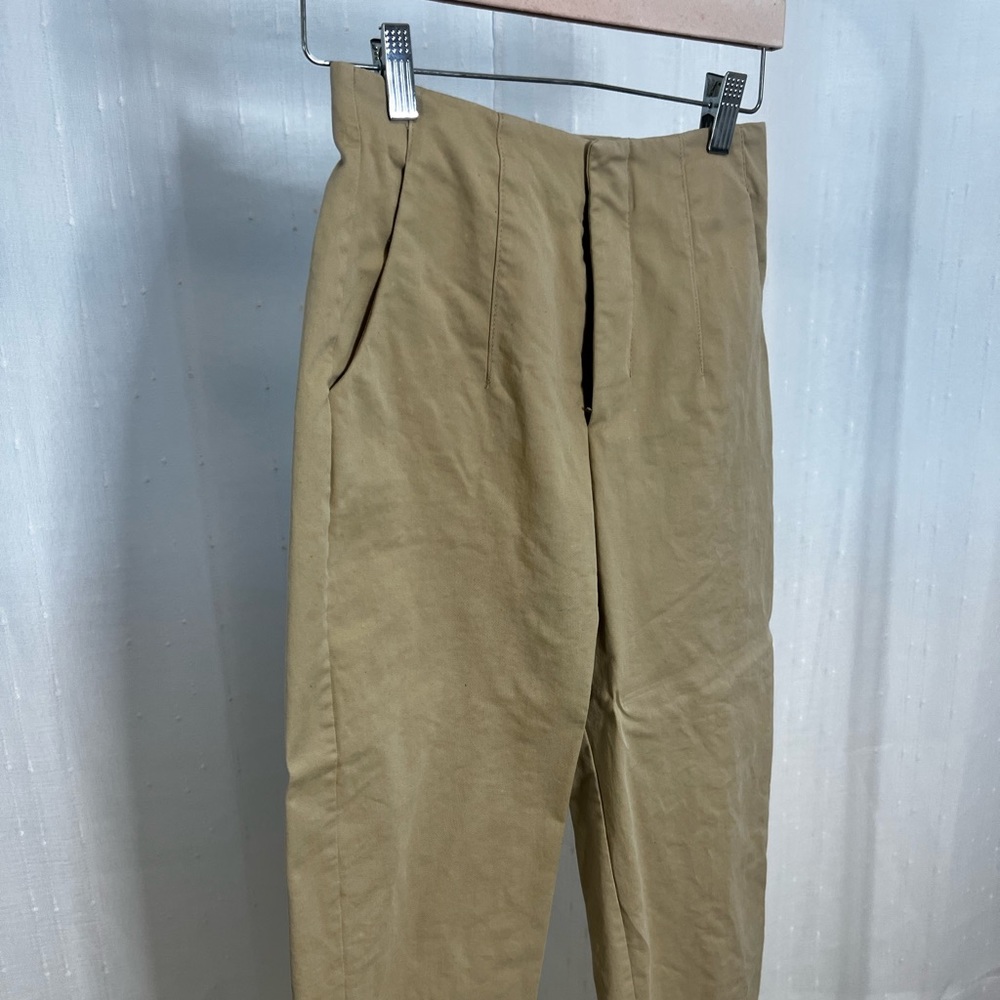 Tan Zara pants straight leg 😌
